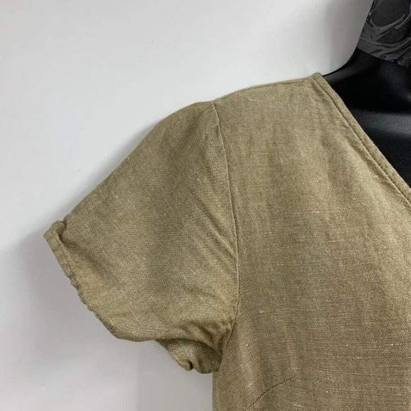 Madewell Women's Linen-Blend Alexandra Button-Front Mini Dress Size S - Picture 3 of 12